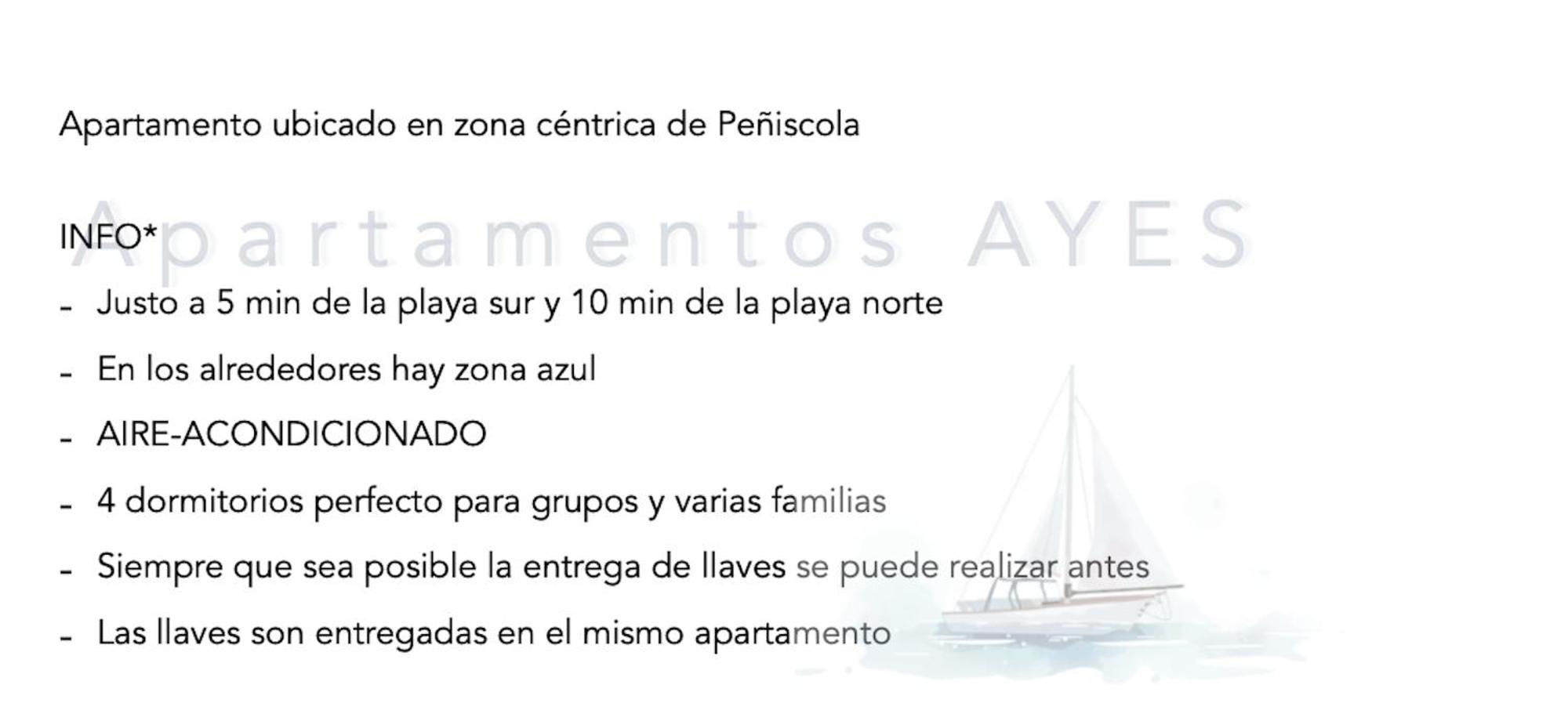 Apartamento 2º Planta 4 Dormitorios Peñíscola Dış mekan fotoğraf